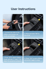 Compresor de Aire Portátil para Coche — Eléctrico Digital Inalámbrico GooseBay