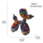 Figura Decorativa Perro Globo de Resina — Escultura Moderna para Hogar GooseBay